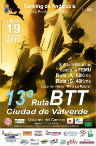 13ª RUTA BTT VALVERDE DEL CAMINO